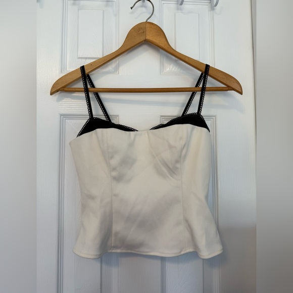 Reformation Tops - Reformation Black and Cream Camisole